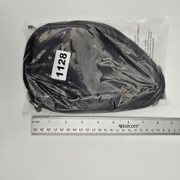 Free People Coffee Date Mini Crossbody Black Leather Sling Bag Backpack Pouch - Picture 7 of 8